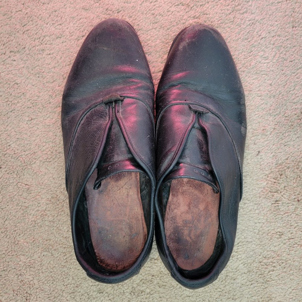 Dylan Gravis Black Wrinkle Mens Shoe